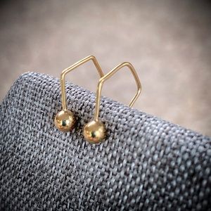 14k Gold Fill Ball End Earrings